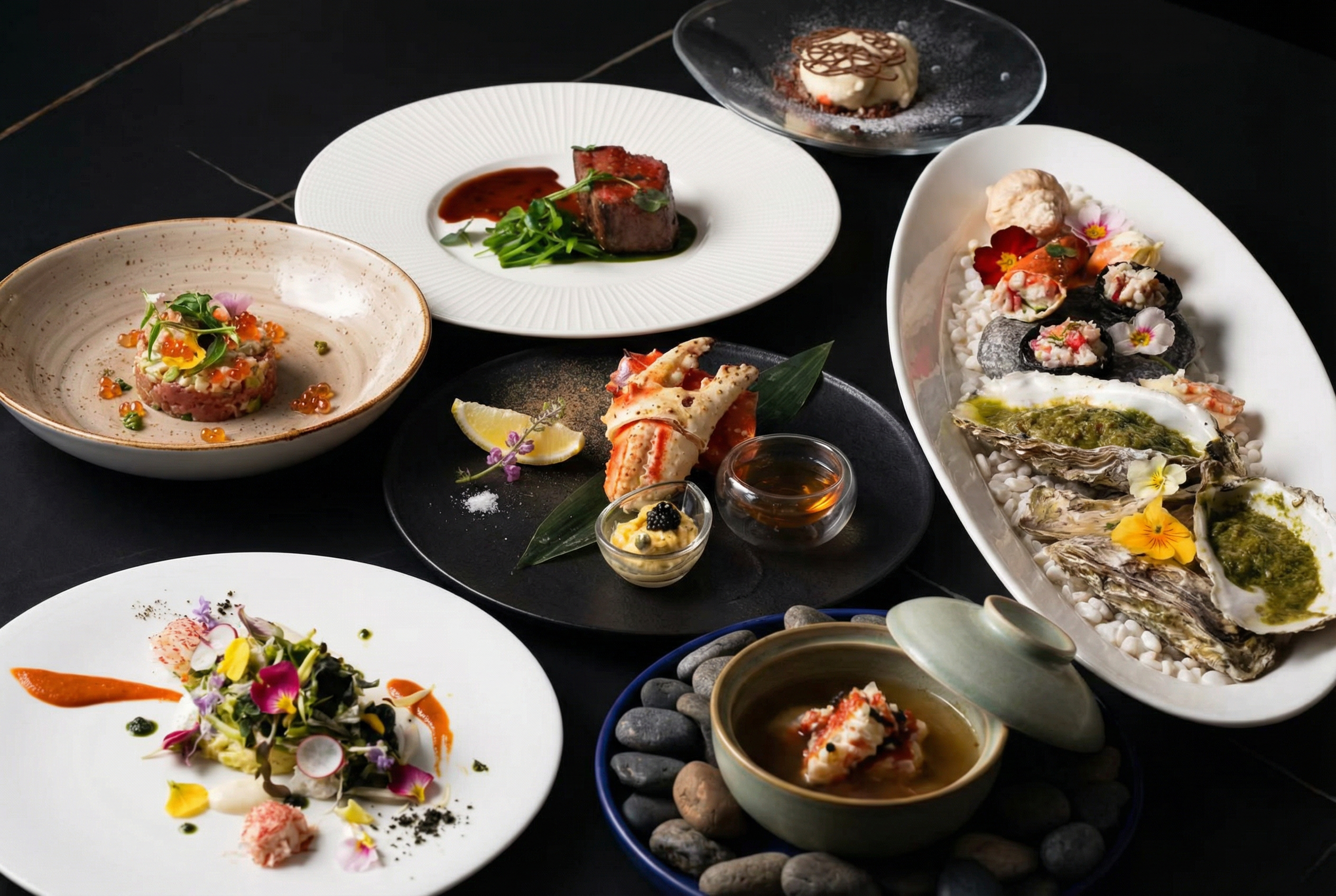 タラバガニコース　￥18,000/人
